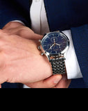 Buy Shop Hugo Boss Companion Blue Dial Silver Steel Strap Watch for Men - 1513653 USA Online