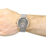 Buy Shop Hugo Boss Companion Chronograph Grey Dial Silver Mesh Bracelet Watch For Men - 1513549 USA Online