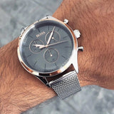 Buy Shop Hugo Boss Companion Chronograph Grey Dial Silver Mesh Bracelet Watch For Men - 1513549 USA Online