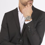 Buy Shop Hugo Boss Companion Chronograph Grey Dial Silver Mesh Bracelet Watch For Men - 1513549 USA Online