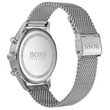 Buy Shop Hugo Boss Companion Chronograph Grey Dial Silver Mesh Bracelet Watch For Men - 1513549 USA Online