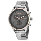 Buy Shop Hugo Boss Companion Chronograph Grey Dial Silver Mesh Bracelet Watch For Men - 1513549 USA Online