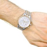 Buy Shop Hugo Boss Companion Silver Dial Two Tone Mesh Bracelet Watch for Men - 1513654 USA Online