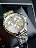 Buy Shop Hugo Boss Companion Silver Dial Two Tone Mesh Bracelet Watch for Men - 1513654 USA Online