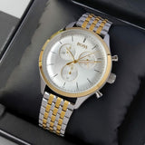Buy Shop Hugo Boss Companion Silver Dial Two Tone Mesh Bracelet Watch for Men - 1513654 USA Online