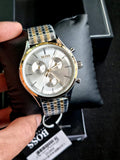 Buy Shop Hugo Boss Companion Silver Dial Two Tone Mesh Bracelet Watch for Men - 1513654 USA Online