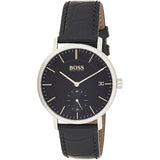 Buy Shop Hugo Boss Corporal Black Dial Black Leather Strap Watch for Men - 1513638 USA Online