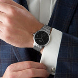 Buy Shop Hugo Boss Corporal Black Dial Silver Mesh Bracelet Watch for Men - 1513641 USA Online
