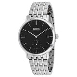 Buy Shop Hugo Boss Corporal Black Dial Silver Mesh Bracelet Watch for Men - 1513641 USA Online