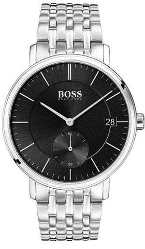 Buy Shop Hugo Boss Corporal Black Dial Silver Mesh Bracelet Watch for Men - 1513641 USA Online