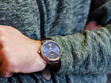 Buy Shop Hugo Boss Corporal Blue Dial Brown Leather Strap Watch for Men - 151363 USA Online