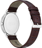 Buy Shop Hugo Boss Corporal Blue Dial Brown Leather Strap Watch for Men - 151363 USA Online