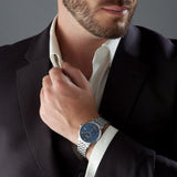 Buy Shop Hugo Boss Corporal Blue Dial Silver Steel Strap Watch for Men - 1513642 USA Online