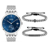 Buy Shop Hugo Boss Corporal Blue Dial Silver Steel Strap Watch for Men - 1513642 USA Online