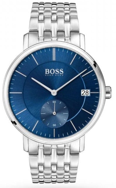 Buy Shop Hugo Boss Corporal Blue Dial Silver Steel Strap Watch for Men - 1513642 USA Online