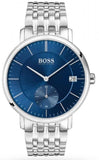 Buy Shop Hugo Boss Corporal Blue Dial Silver Steel Strap Watch for Men - 1513642 USA Online
