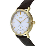 Buy Shop Hugo Boss Corporal White Dial Brown Leather Strap Watch for Men - 1513640 USA Online