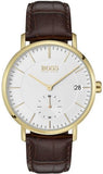 Buy Shop Hugo Boss Corporal White Dial Brown Leather Strap Watch for Men - 1513640 USA Online