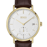 Buy Shop Hugo Boss Corporal White Dial Brown Leather Strap Watch for Men - 1513640 USA Online