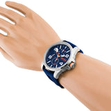 Buy Shop Hugo Boss Detroit Quartz Blue Dial Blue Silicone Strap Watch For Men - 1550008 USA Online