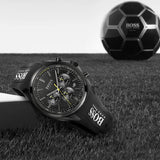 Buy Shop Hugo Boss Distinct Black Dial Black Silicone Strap Watch for Men - 1513859 USA Online
