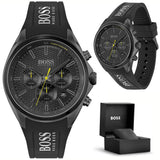 Buy Shop Hugo Boss Distinct Black Dial Black Silicone Strap Watch for Men - 1513859 USA Online