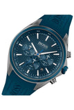 Buy Shop Hugo Boss Distinct Blue Dial Blue Rubber Strap Watch for Men - 1513856 USA Online