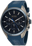 Buy Shop Hugo Boss Distinct Blue Dial Blue Rubber Strap Watch for Men - 1513856 USA Online