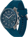 Buy Shop Hugo Boss Distinct Blue Dial Blue Rubber Strap Watch for Men - 1513856 USA Online