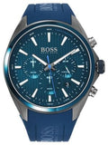 Buy Shop Hugo Boss Distinct Blue Dial Blue Rubber Strap Watch for Men - 1513856 USA Online