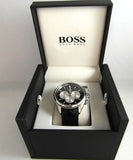 Buy Shop Hugo Boss Driver Black Dial Black Leather Strap Watch for Men - 1512879 USA Online