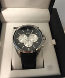Buy Shop Hugo Boss Driver Black Dial Black Leather Strap Watch for Men - 1512879 USA Online