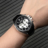 Buy Shop Hugo Boss Driver Black Dial Black Leather Strap Watch for Men - 1512879 USA Online