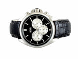 Buy Shop Hugo Boss Driver Black Dial Black Leather Strap Watch for Men - 1512879 USA Online
