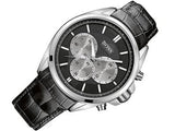 Buy Shop Hugo Boss Driver Black Dial Black Leather Strap Watch for Men - 1512879 USA Online