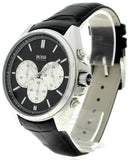 Buy Shop Hugo Boss Driver Black Dial Black Leather Strap Watch for Men - 1512879 USA Online