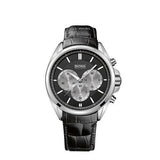 Buy Shop Hugo Boss Driver Black Dial Black Leather Strap Watch for Men - 1512879 USA Online
