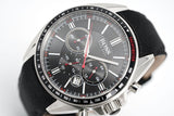 Buy Shop Hugo Boss Driver Black Dial Black Leather Strap Watch for Men -1513087 USA Online
