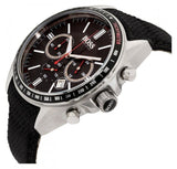 Buy Shop Hugo Boss Driver Black Dial Black Leather Strap Watch for Men -1513087 USA Online