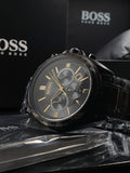 Buy Shop Hugo Boss Driver Black Dial Black Steel Strap Watch for Men - 1513277 USA Online