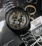 Buy Shop Hugo Boss Driver Black Dial Black Steel Strap Watch for Men - 1513277 USA Online