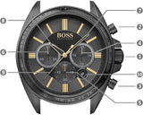 Buy Shop Hugo Boss Driver Black Dial Black Steel Strap Watch for Men - 1513277 USA Online