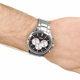 Buy Shop Hugo Boss Driver Black Dial Silver Steel Strap Watch for Men - 1512883 USA Online