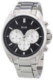 Buy Shop Hugo Boss Driver Black Dial Silver Steel Strap Watch for Men - 1512883 USA Online