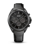 Buy Shop Hugo Boss Driver Chronograph Black Dial Black Leather Strap Watch For Men - HB1513061 USA Online