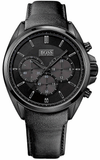 Buy Shop Hugo Boss Driver Chronograph Black Dial Black Leather Strap Watch For Men - HB1513061 USA Online