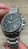 Buy Shop Hugo Boss Driver Chronograph Black Dial Silver Steel Strap Watch For Men - 1513080 USA Online