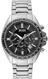Buy Shop Hugo Boss Driver Chronograph Black Dial Silver Steel Strap Watch For Men - 1513080 USA Online