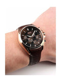 Buy Shop Hugo Boss Driver Chronograph Brown Dial Brown Leather Strap Watch For Men - HB1513093 USA Online