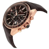 Buy Shop Hugo Boss Driver Chronograph Brown Dial Brown Leather Strap Watch For Men - HB1513093 USA Online